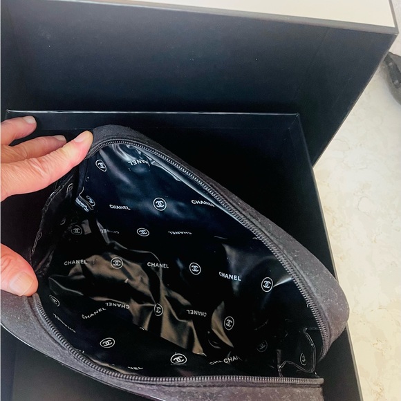 Brand New Chanel Cosmetic Velvet Bag w/Box